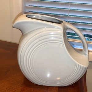 Retired Pearl Gray Fiesta pitcher